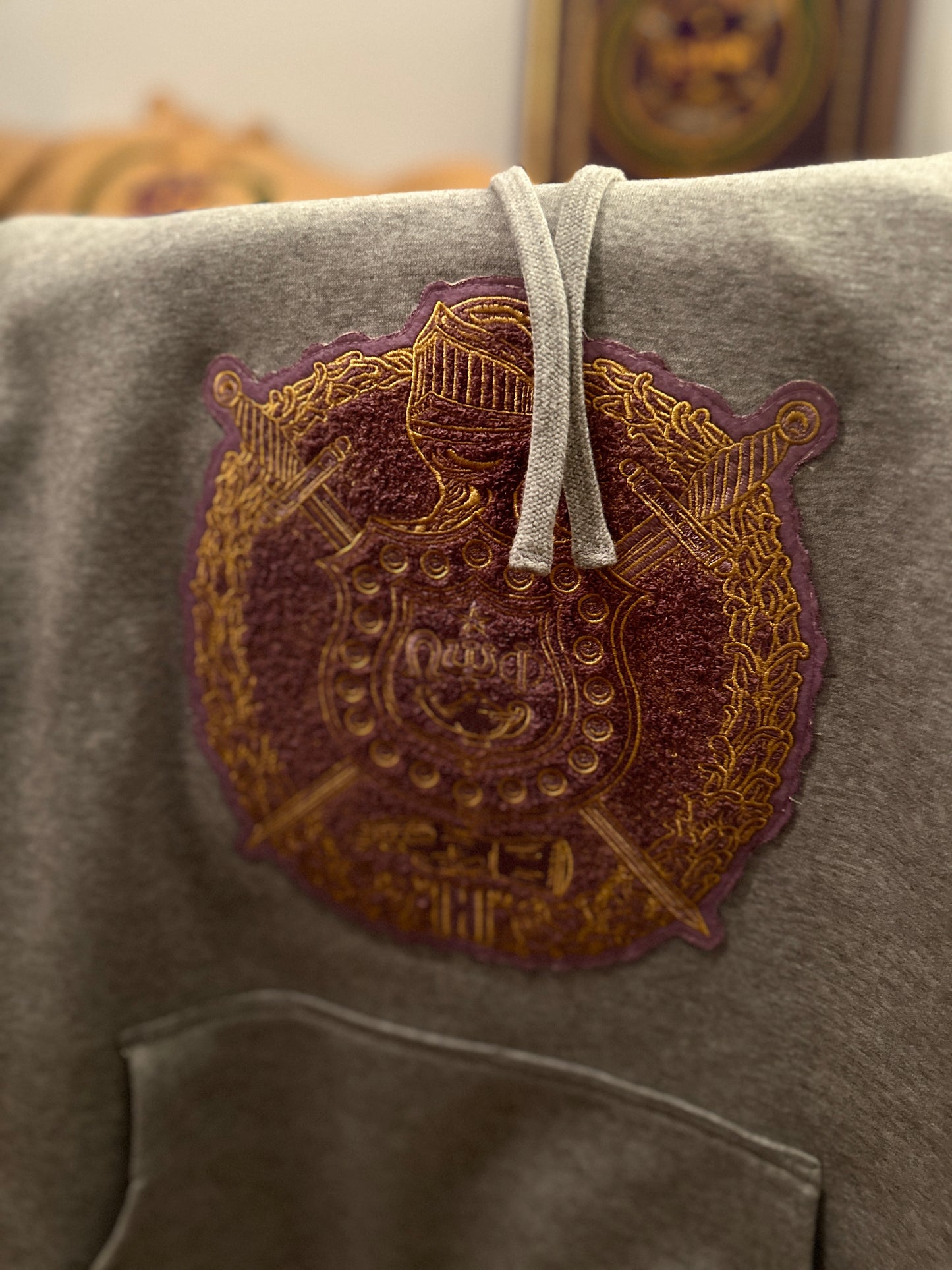 LIMITED RUN:1923 Escutcheon Gray Hoodie