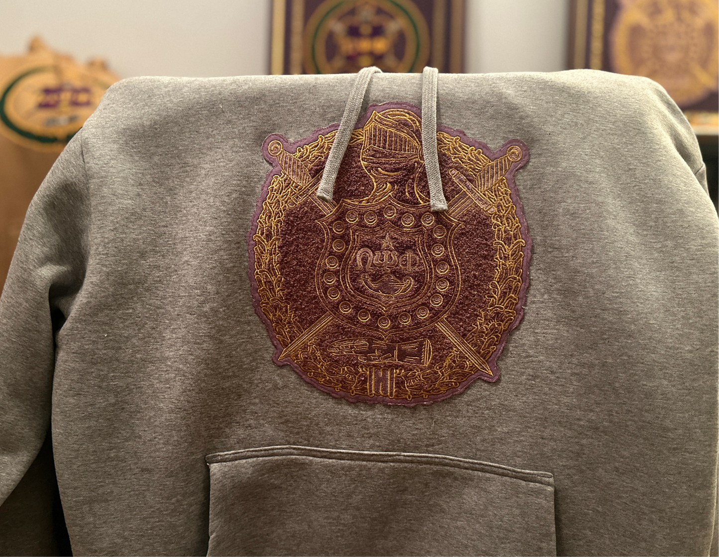 LIMITED RUN:1923 Escutcheon Gray Hoodie