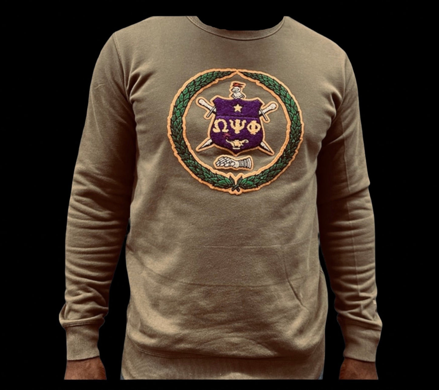 SOLD OUT!!! LIMITED RUN: Army Green 1914 Escutcheon Crew