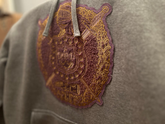 LIMITED RUN:1923 Escutcheon Gray Hoodie